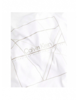 T-shirt linear back graphic blanc homme - Calvin Klein