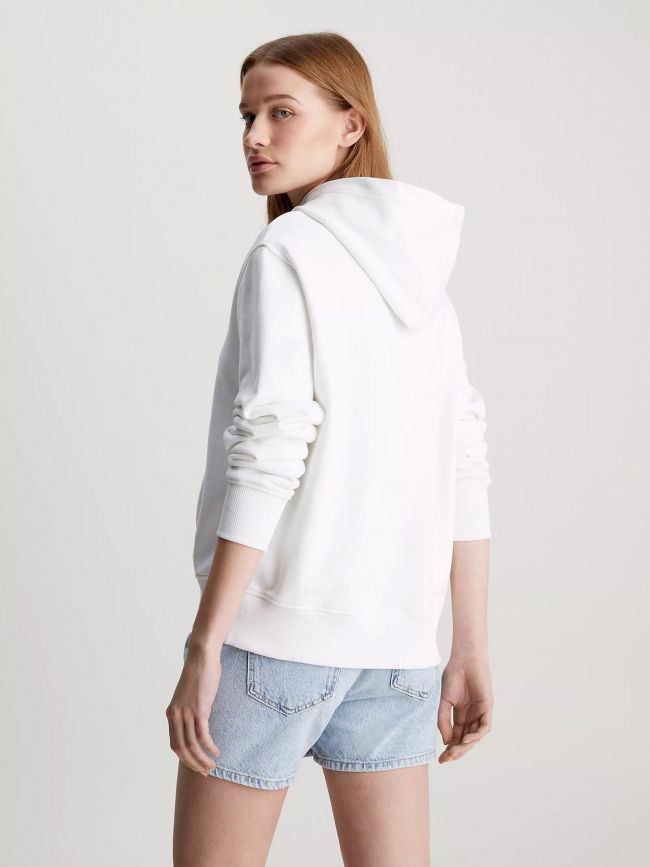 Sweat archival monologo blanc femme - Calvin Klein Jeans