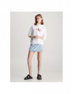 Sweat archival monologo blanc femme - Calvin Klein Jeans