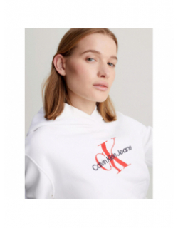 Sweat archival monologo blanc femme - Calvin Klein Jeans