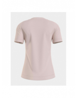 T-shirt monologo slim rose femme - Calvin Klein Jeans