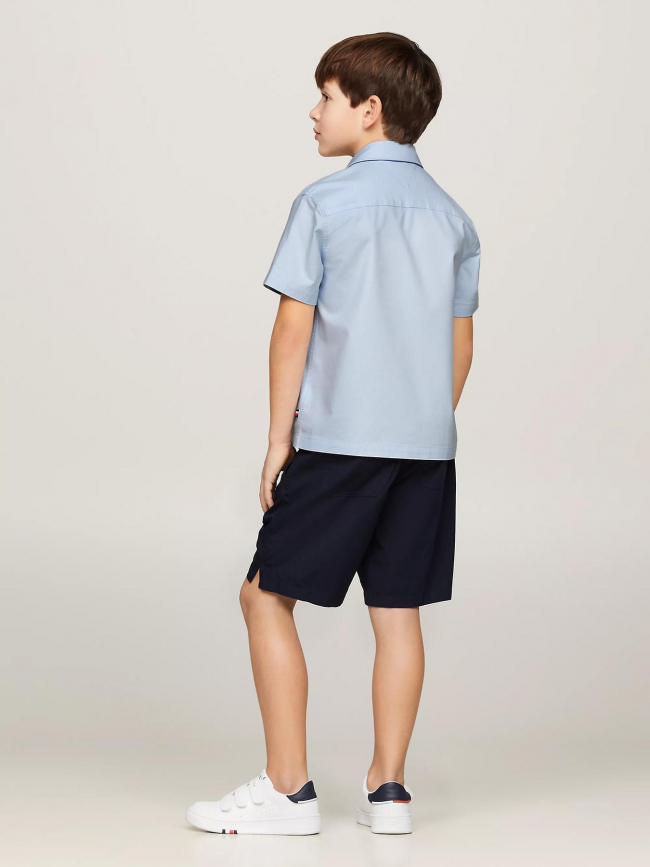 Chemise solid oxford bleu enfant - Tommy hilfiger