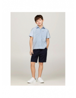 Chemise solid oxford bleu enfant - Tommy hilfiger