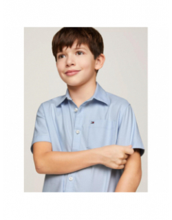 Chemise solid oxford bleu enfant - Tommy hilfiger