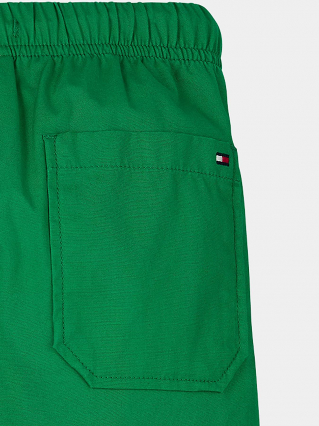 Short monotype à logo brodé vert garçon - Tommy Hilfiger