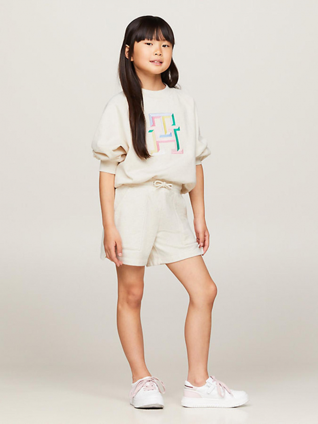 Short essential chiné beige fille - Tommy Hilfiger