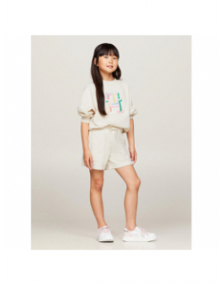 Short essential chiné beige fille - Tommy Hilfiger