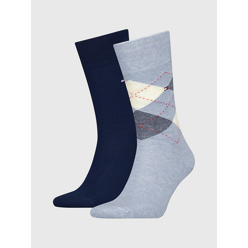 Pack de 2 paires de chaussettes bleu homme - Tommy Hilfiger