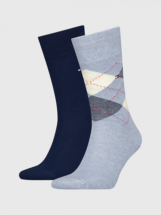 Pack de 2 paires de chaussettes bleu homme - Tommy Hilfiger