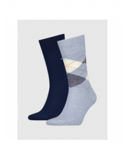 Pack de 2 paires de chaussettes bleu homme - Tommy Hilfiger