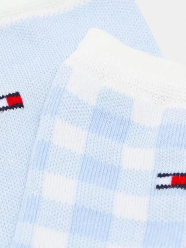 2 paires de chaussettes gingham bleu femme - Tommy Hilfiger