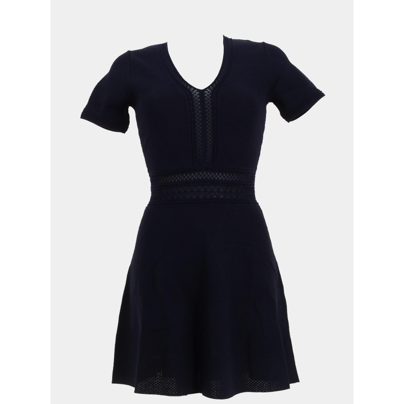 Robe en maille maeline bleu marine femme - La Petite Étoile