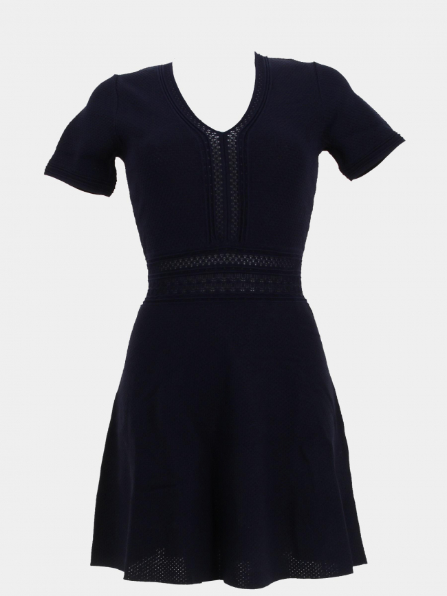 Robe en maille maeline bleu marine femme - La Petite Étoile