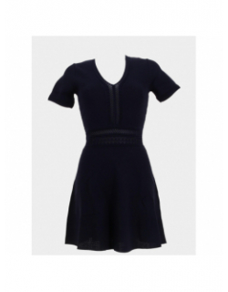 Robe en maille maeline bleu marine femme - La Petite Étoile