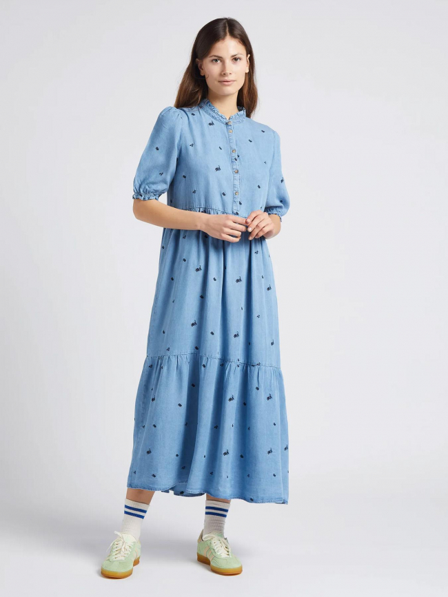 Robe rosita stone bleu femme - La Petite Etoile