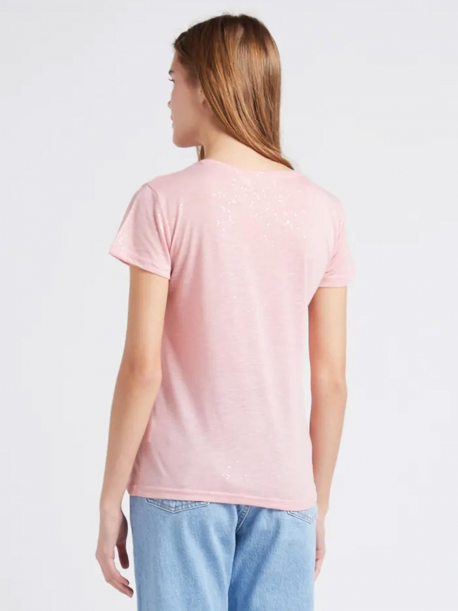 T-shirt elva pailleté rose femme - La Petite Etoile