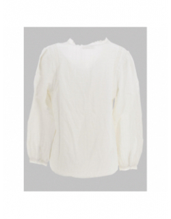 Blouse col v brenda blanc femme - La Petite Etoile