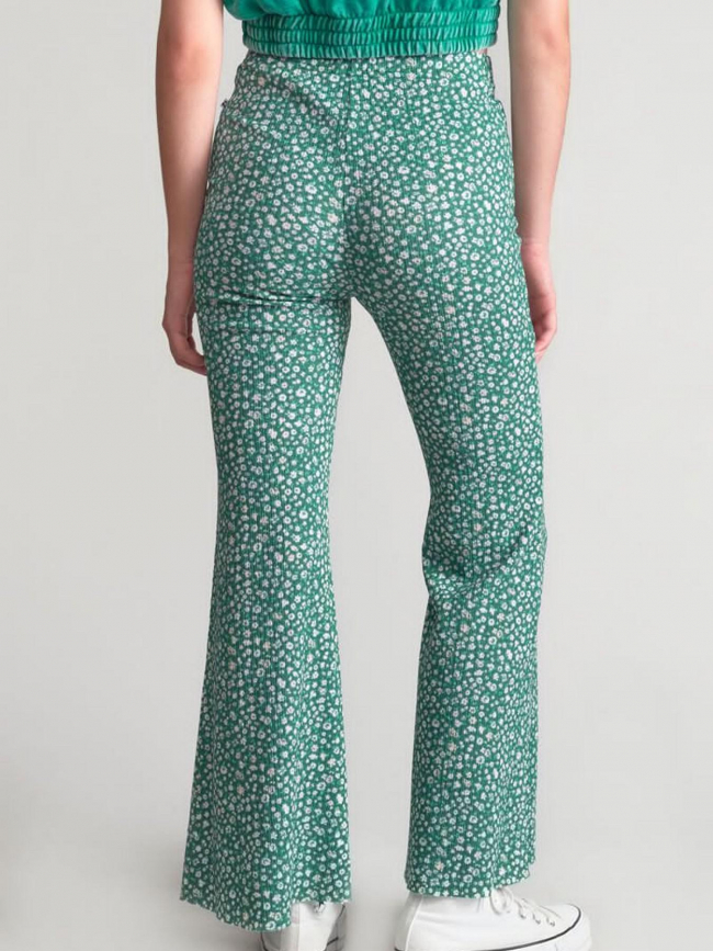 Pantalon fluide ample jayagi vert fille - Le Temps Des Cerises