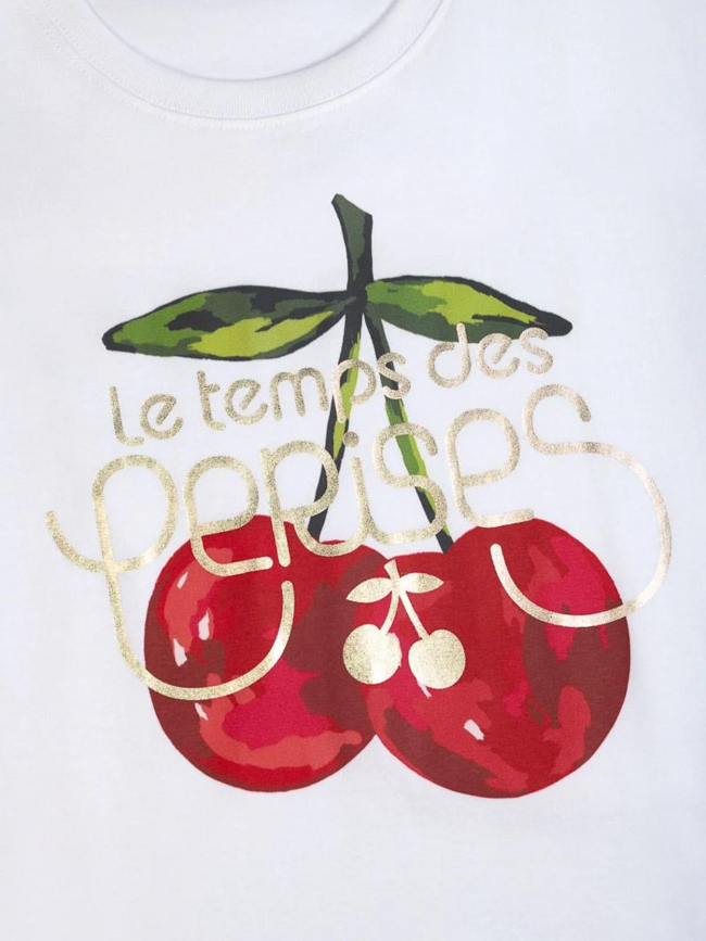 T-shirt rahimgi imprimé blanc fille - Le Temps Des Cerises