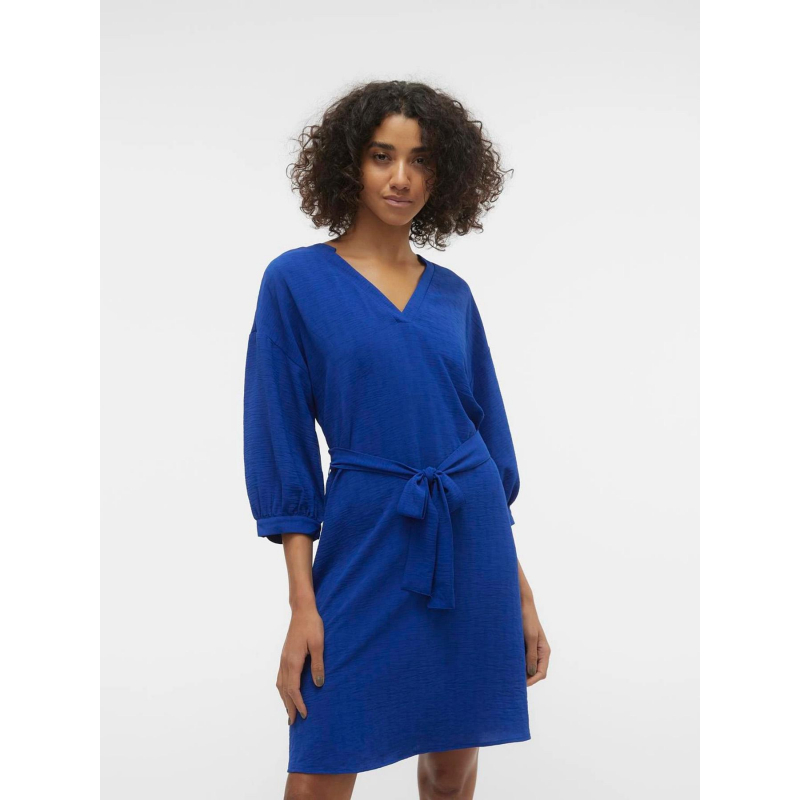 Robe manches 3/4 gaiga bleu femme - Vero Moda