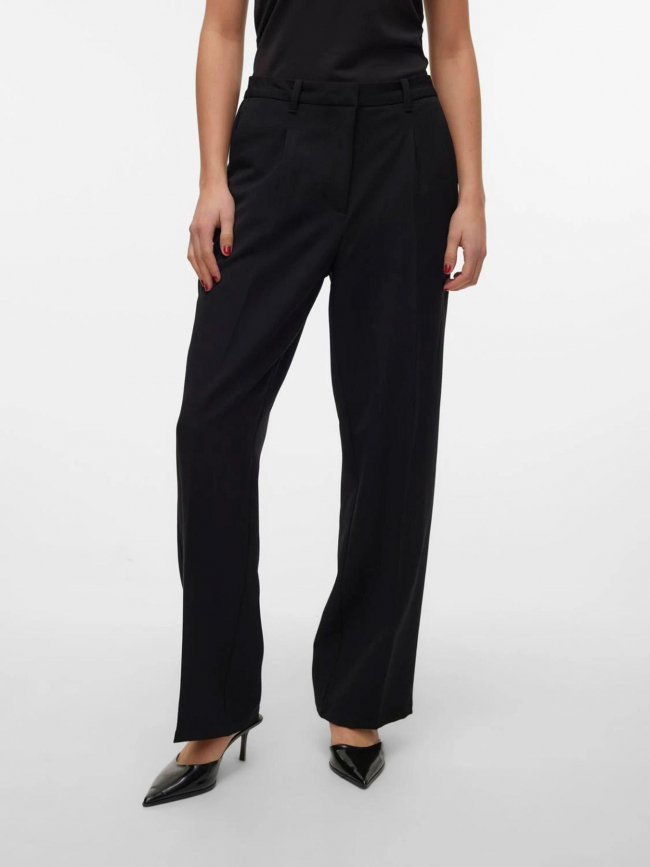 Pantalon large isabella noir femme - Vero Moda