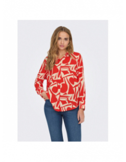 Chemisier loose helena life rouge femme - Only