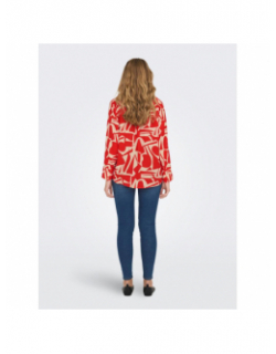 Chemisier loose helena life rouge femme - Only