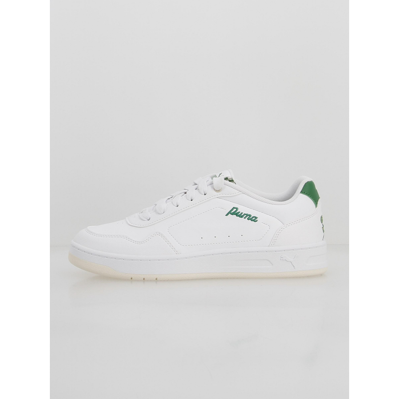 Baskets wns court classic blanc vert femme - Puma