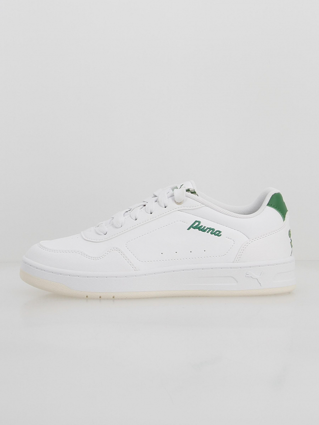 Baskets wns court classic blanc vert femme - Puma