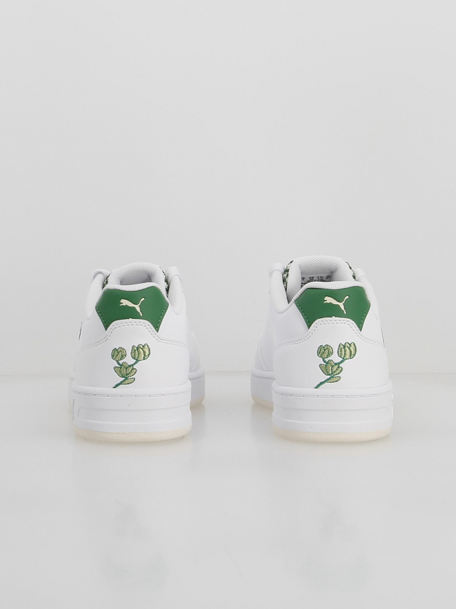 Baskets wns court classic blanc vert femme - Puma