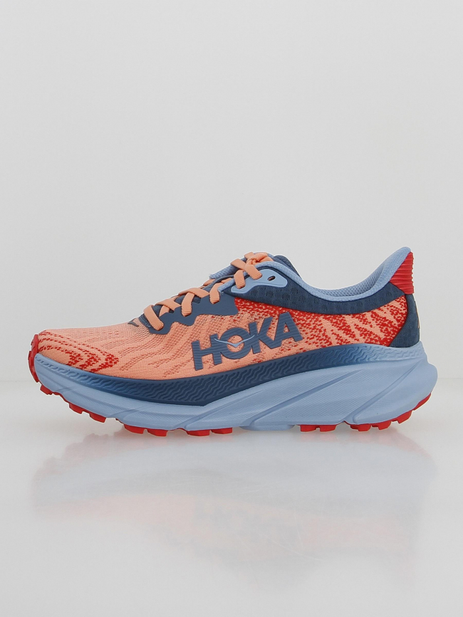 Chaussures de running challenger 7 bleu orange femme - Hoka