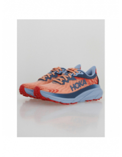 Chaussures de running challenger 7 bleu orange femme - Hoka