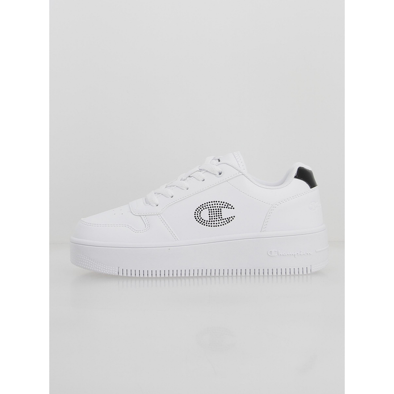 Baskets plateforme rebound strass blanc femme - Champion