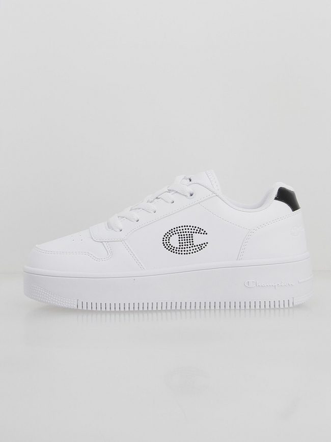 Baskets plateforme rebound strass blanc femme - Champion