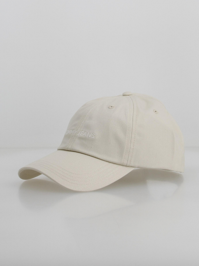 Casquette linear logo beige femme - Tommy Jeans