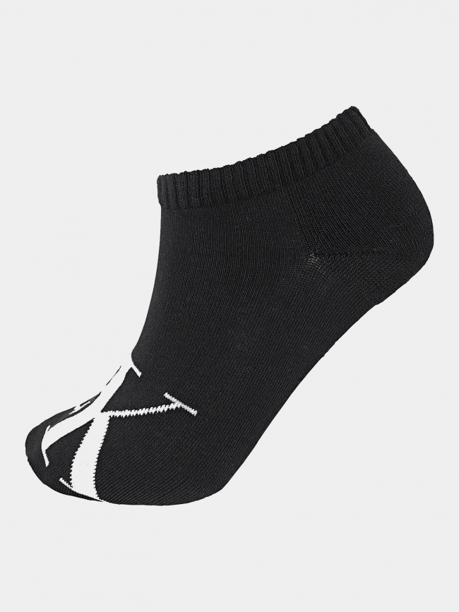 2 paires de chaussettes sneaker blanc noir homme - Calvin Klein Jeans