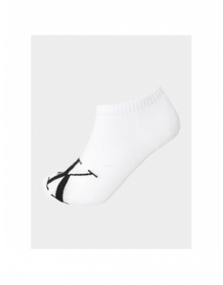 2 paires de chaussettes sneaker blanc noir homme - Calvin Klein Jeans