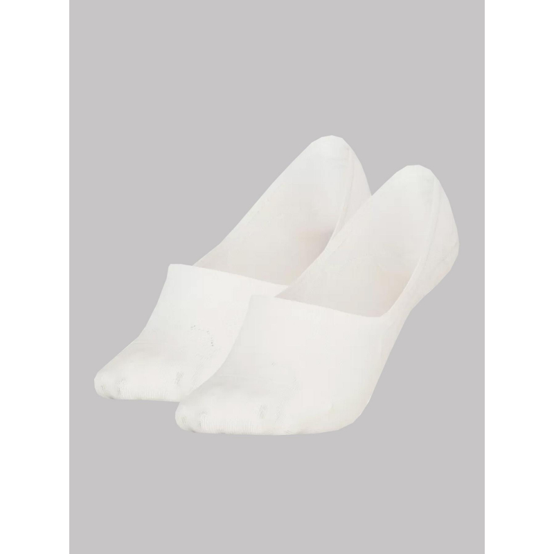 2 paires de chaussettes footie high cut blanc femme - Calvin Klein