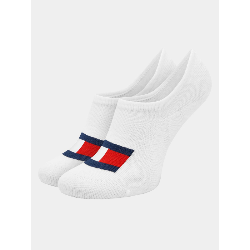 Pack 2 paires de chaussettes footie blanc homme - Tommy Jeans