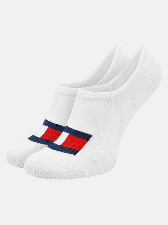 Pack 2 paires de chaussettes footie blanc homme - Tommy Jeans