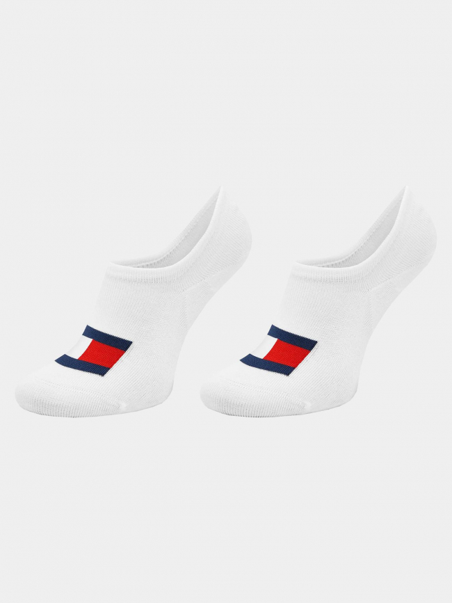 Pack 2 paires de chaussettes footie blanc homme - Tommy Jeans