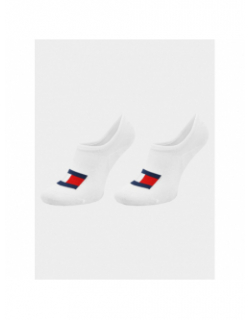 Pack 2 paires de chaussettes footie blanc homme - Tommy Jeans