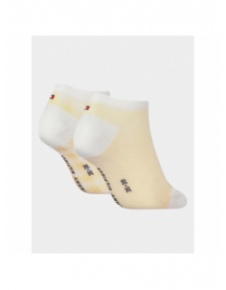 Pack 2 paires de chaussette sneaker jaune femme - Tommy Hilfiger