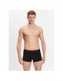 Pack 3 boxers stretch noir homme - Hugo