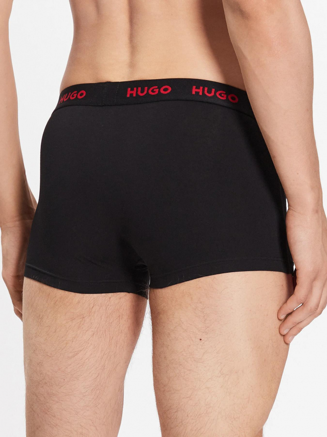 Pack 3 boxers stretch noir homme - Hugo