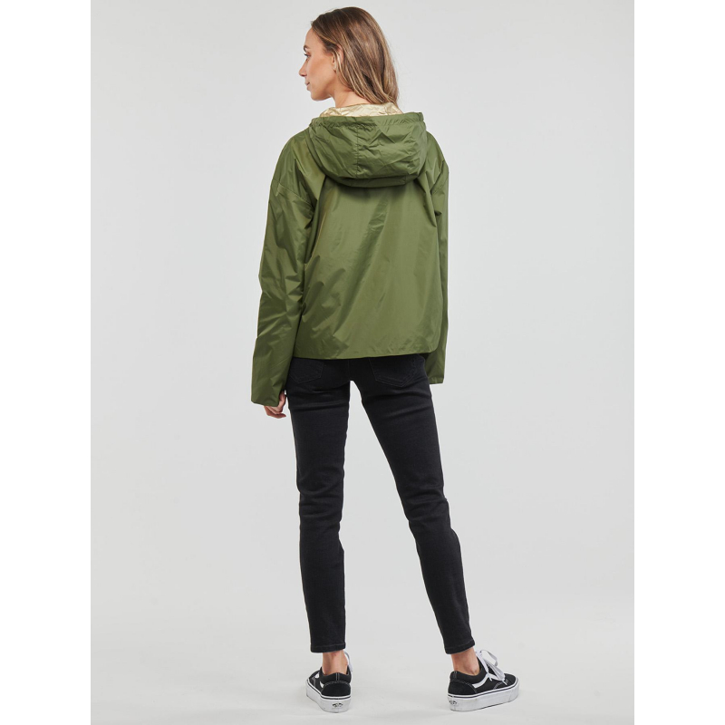 Veste imperméable réversible fry kaki doré femme Only