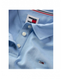 Polo slim essential logo bleu femme - Tommy Jeans