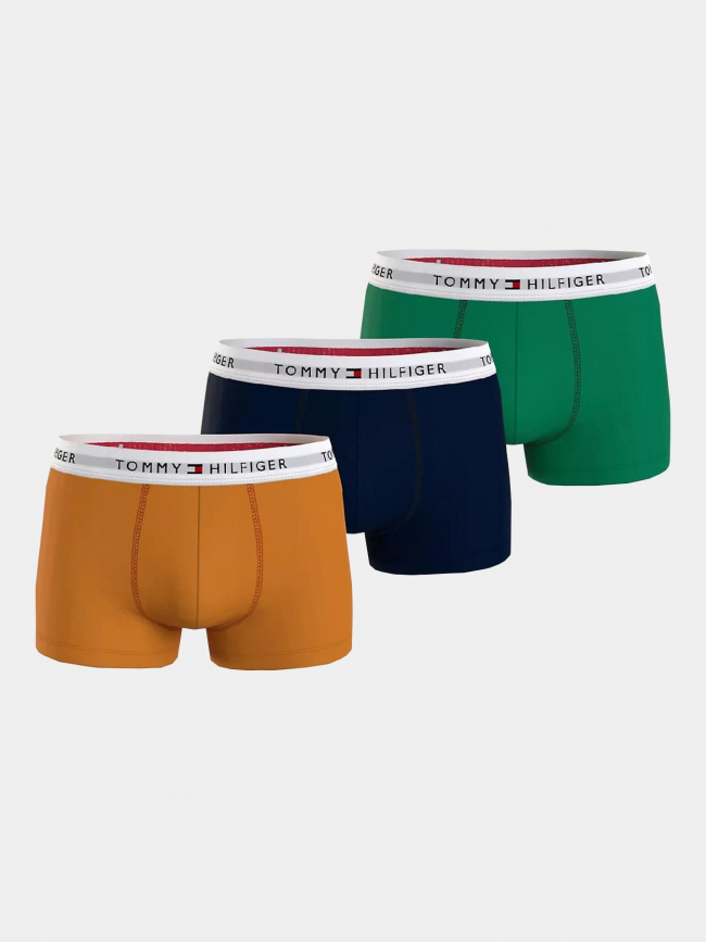 Pack 3 boxers signature vert noir orange homme - Tommy Hilfiger