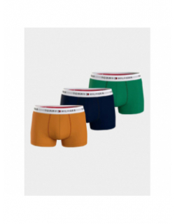 Pack 3 boxers signature vert noir orange homme - Tommy Hilfiger