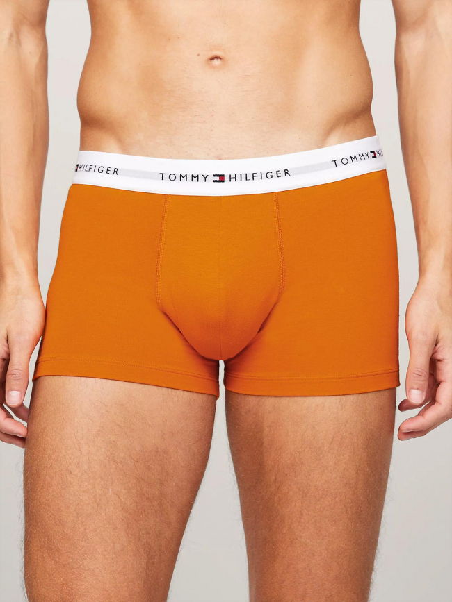 Pack 3 boxers signature vert noir orange homme - Tommy Hilfiger